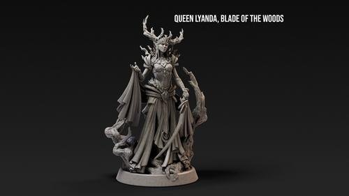 Loot Studios Miniatures - Queen Lyanda Blade of the Woods 3D Print