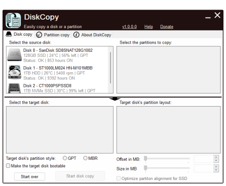 DiskCopy 1.0.1 beta