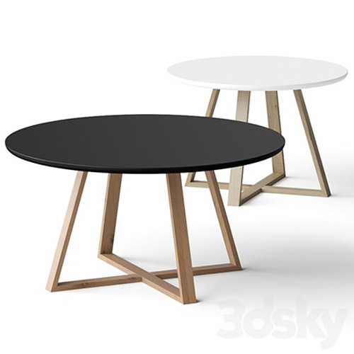 Nordic Studio Minimalist Creative Round Coffee Tables 3D Models