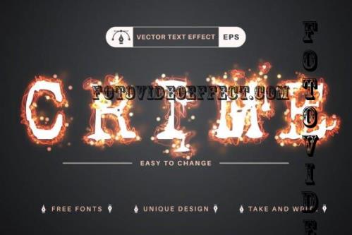 Fire - Editable Text Effect - 10864735