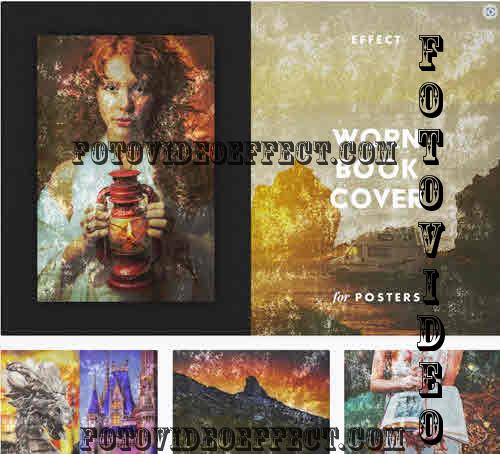 Worn Book Poster Photo Effect - 10293891