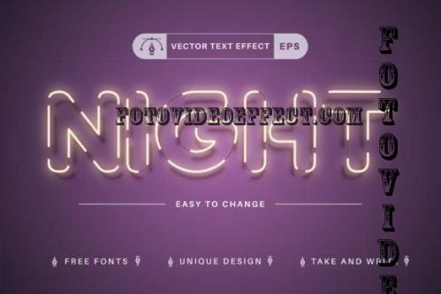 Night Club - Editable Text Effect - 10872947