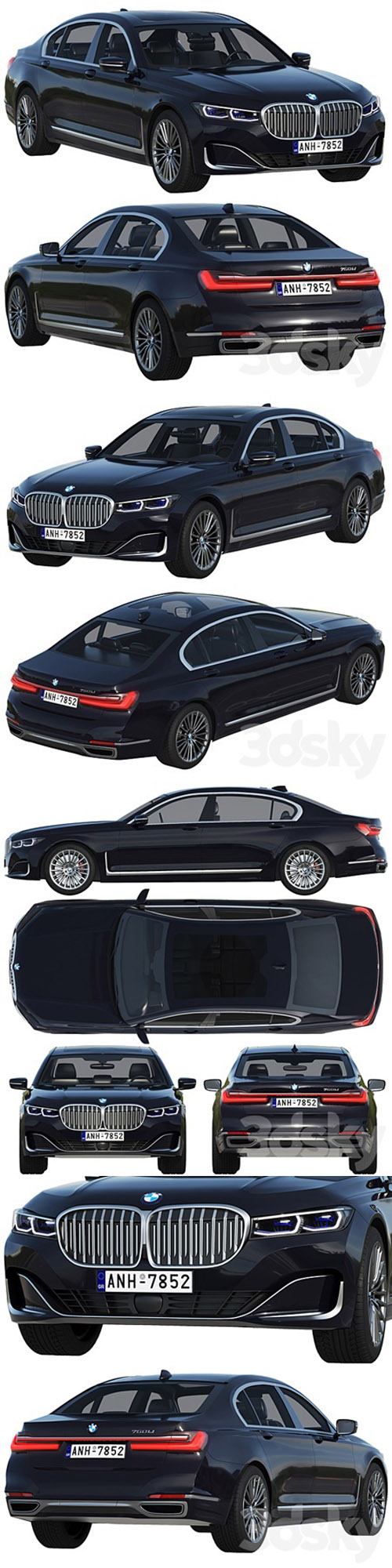 BMW 750Li 3D Models