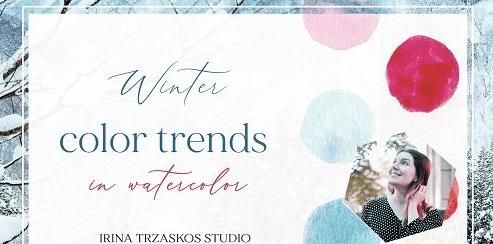 Winter Color Trends Mixing Inspiring Color Palettes in Watercolor