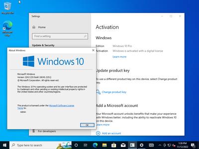 Windows 10 Pro 22H2 build 19045.2251 With Office 2021 Pro Plus Multilingual Preactivate (x64) 