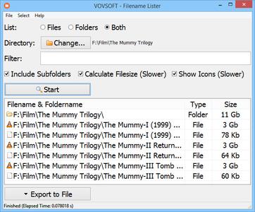 VovSoft Filename Lister 4.3 + Portable