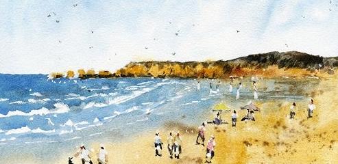 Atmospheric Beach Landscapes for Beginners – Watercolour Basics