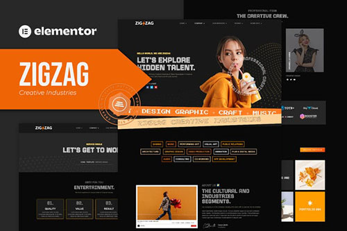 ThemeForest - Zigzag - Creative Industries Elementor Template Kit/40865872
