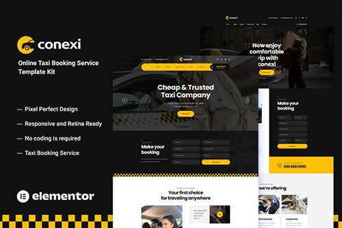 ThemeForest - Conexi - Online Taxi Booking Service Template Kit/40908788