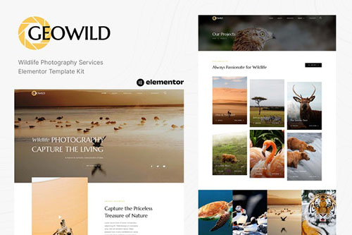 ThemeForest - Geowild - Wildlife Photography Services Elementor Template Kit/40871500