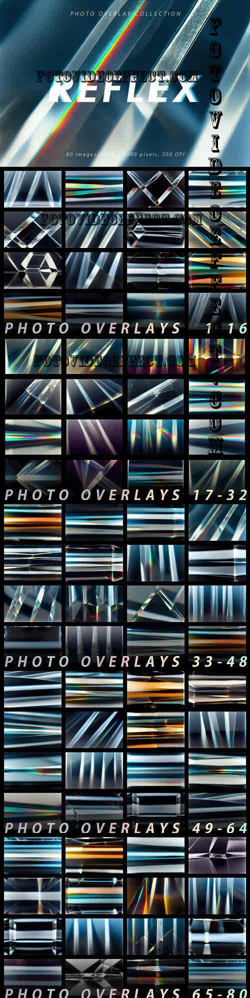 80 Glass Reflection Photo Overlays - 10282386