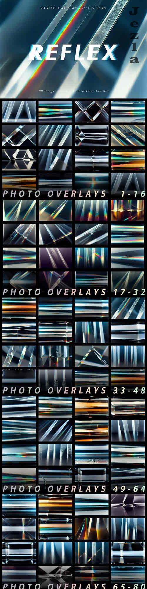 80 Glass Reflection Photo Overlays - 10282386