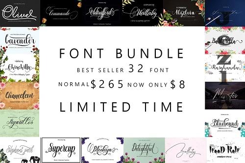 Font Bundle Collection - 26 Premium Fonts
