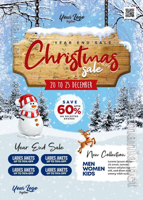Christmas Winter Sale Flyer PSD