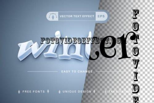 Winter - Editable Text Effect - 10880418