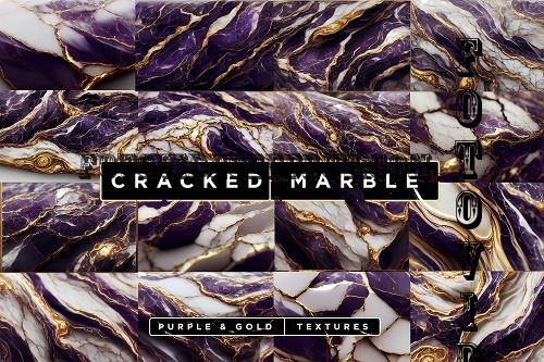 Purple & Gold Marble Textures Pack - 10847915