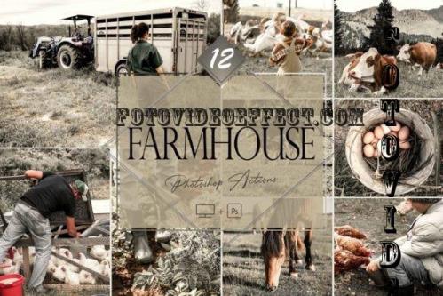 12 Photoshop Actions, Farmhouse Ps