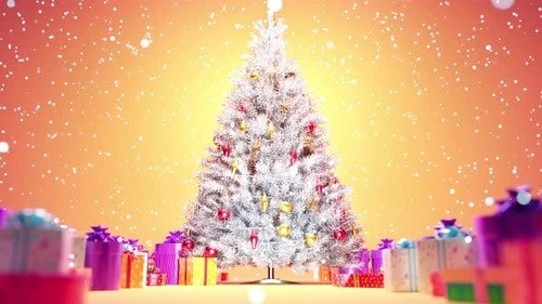 Videohive - Christmas Tree Background 4K 41027664