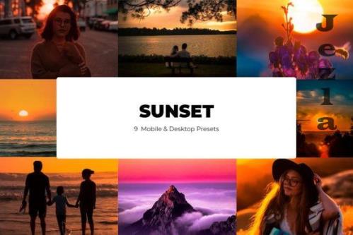 10 Sunset Lightroom Presets - Mobile & Desktop