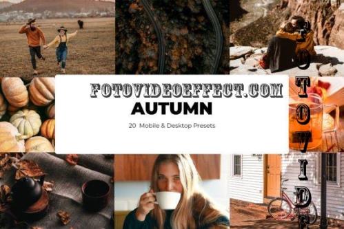 20 Autumn Lightroom Presets - Mobile & Desktop