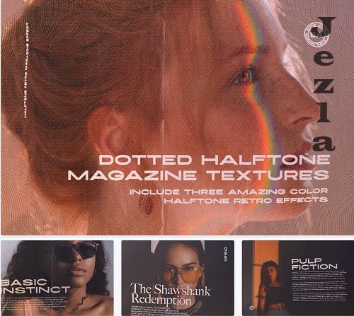 Dotted Halftone Magazine Textures - 7518853