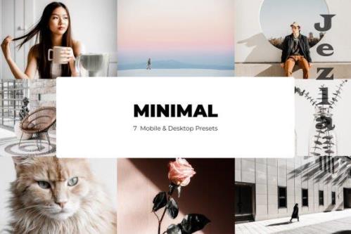 7 Minimal Lightroom Presets - Mobile & Desktop