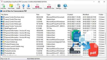 AssistMyTeam AnyFile to PDF Converter 1.0.404.0 AssistMyTeam AnyFile to PDF Converter 1.0.404.0