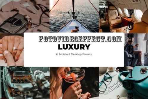 6 Luxury Lightroom Presets - Mobile & Desktop