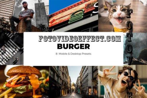 8 Burger Lightroom Presets - Mobile & Desktop