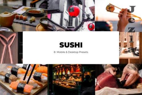 8 Sushi Lightroom Presets - Mobile & Desktop