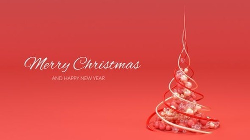 Videohive - Abstract Xmas Tree In 4K 41029358