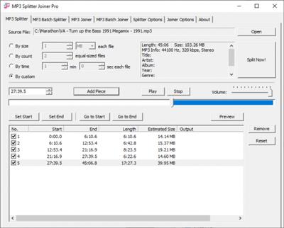 MP3 Splitter Joiner Pro 4.2 Build  2612