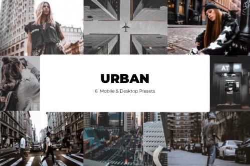 6 Urban Lightroom Presets - Mobile & Desktop