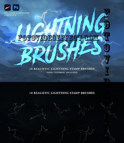 Realistic Lightning Pro Brushes - 6756305