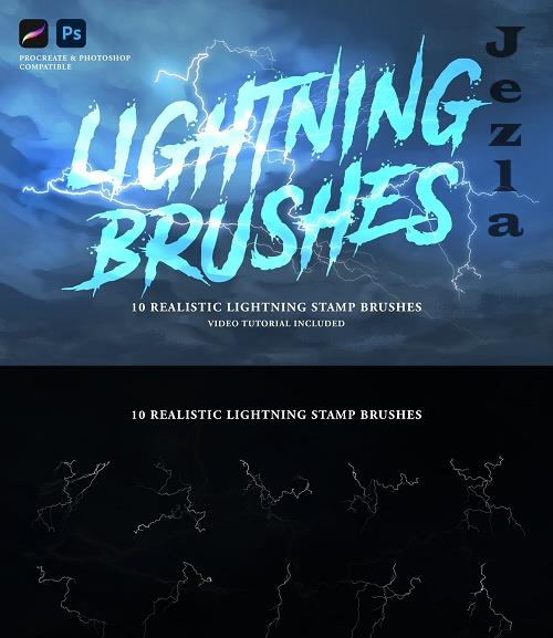 Realistic Lightning Pro Brushes - 6756305