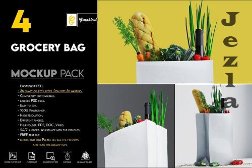 Grocery bag mockup - 7466171