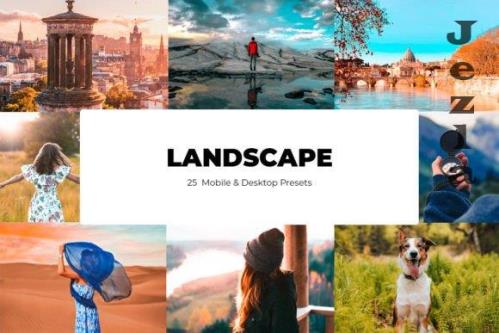 25 Landscape Lightroom Presets - Mobile & Desktop