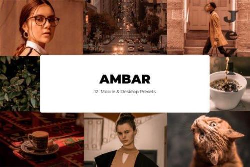 12 Ambar Lightroom Presets - Mobile & Desktop
