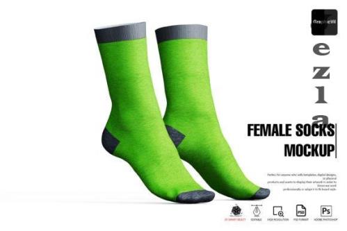 Female Socks Mockup
