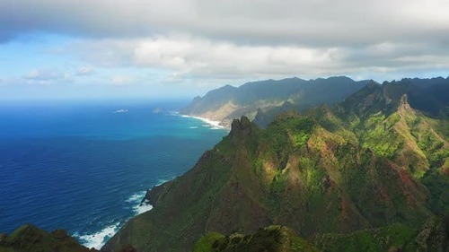 Videohive - Anaga Mountains Aerial View 40927539