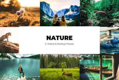 6 Nature Lightroom Presets - Mobile & Desktop