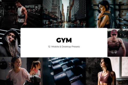 12 Gym Lightroom Presets - Mobile & Desktop