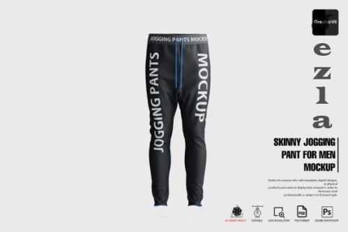 Skinny Jogging Pant for Men Mockup