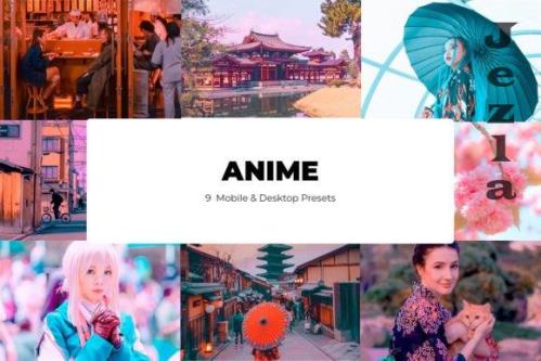 9 Anime Lightroom Presets - Mobile & Desktop