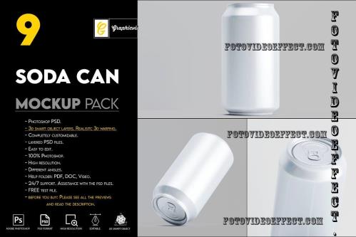 Soda Can Mockup - 7480026