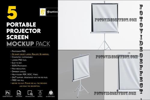 Portable Projector Screen Mockup - 7466367