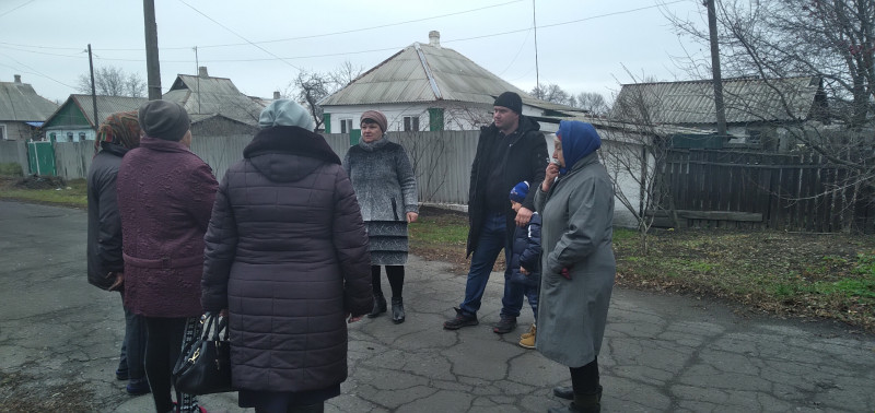 Сход граждан с участием главы Рассыпнянской поселковой администрации