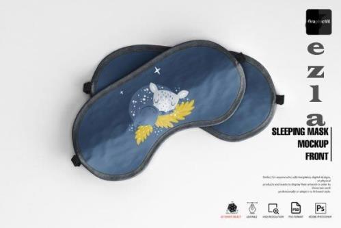 Sleeping Mask Mockup Front