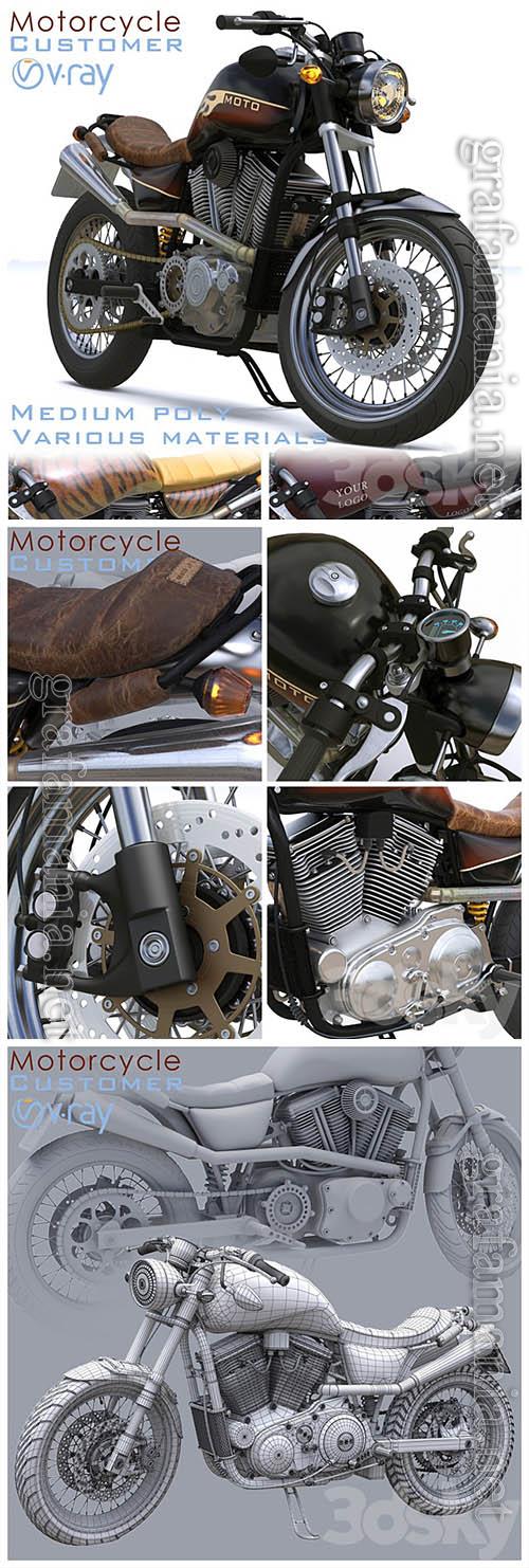 Motorcycle Customer v rey 3D Models