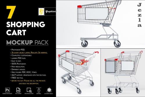 Shopping cart mockup - 7466384